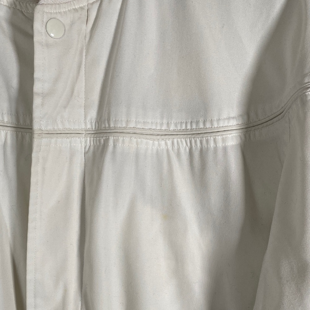 Knights Bridge For Men Vintage White Bomber Jacket Size 42-44 Harrington Style - Picture 7 of 11